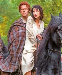 Jamie Fraser And Claire Fraser Outlander Diamond Painting