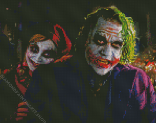 Joker And Harley Quinn Diamond Painting