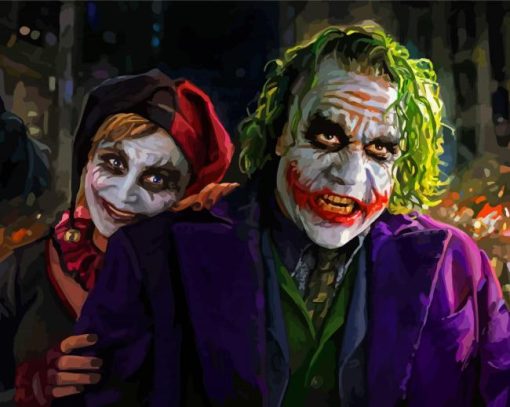 Joker And Harley Quinn Diamond Painting