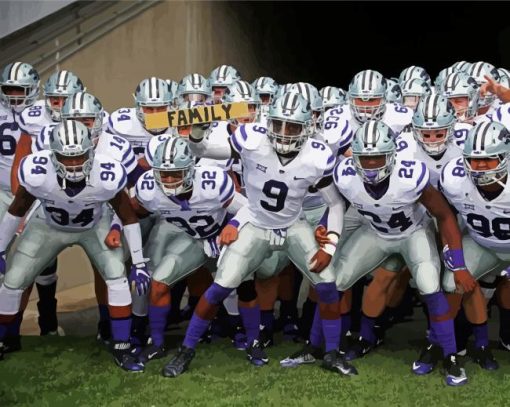 Kansas State Football Team Diamond Painting