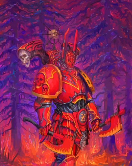 Khorne Lord Of Skulls Diamond Painting