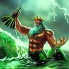 King Neptune In Sea Art Diamond Painting