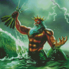 King Neptune In Sea Art Diamond Painting