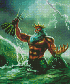 King Neptune In Sea Art Diamond Painting