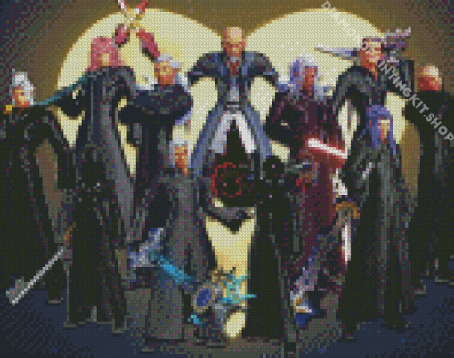 Kingdom Hearts Organization 13 Game Diamond Painting