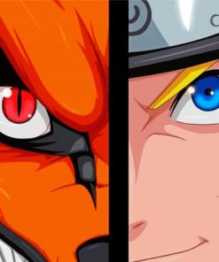 Kurama And Naruto Diamond Painting