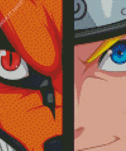 Kurama And Naruto Diamond Painting