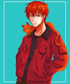 Kyo Sohma And Cat Diamond Painting