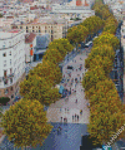 Las Ramblas Spain Diamond Painting