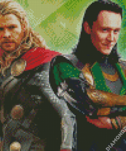 Loki And Thor Diamond Painting