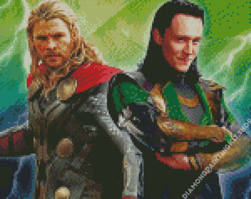 Loki And Thor Diamond Painting