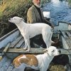 Man In Boat With Dogs Diamond Painting