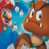 Mario And Goomba Diamond Painting