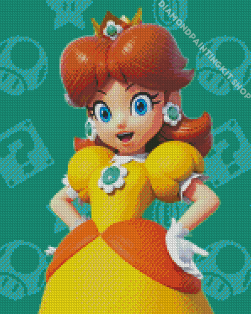 Mario Daisy Diamond Painting