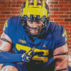 Michigan Wolverines Player Diamond Painting