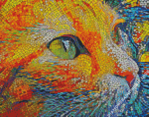 Mosaic Cat Art Diamond Painting