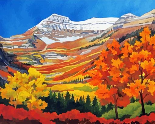 Mount Timpanogos Art Diamond Painting