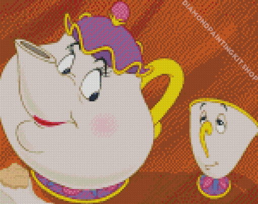 Mrs Potts And Chip Diamond Painting