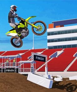 Mx Bikes Game Diamond Painting