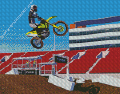 Mx Bikes Game Diamond Painting