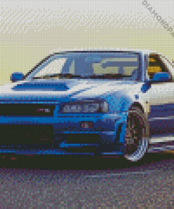 Nissan Skyline Gtr R34 Diamond Painting