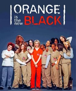 Orange Is The New Black Serie Poster Diamond Painting