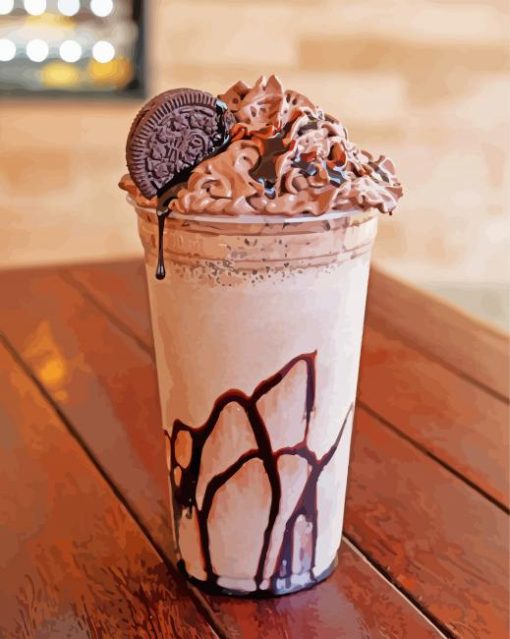 Oreo Milkshake Diamond Painting