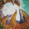 Pangolins Diamond Painting