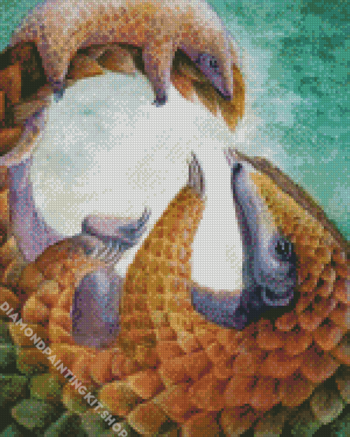 Pangolins Diamond Painting