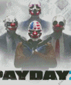 Payday 2 Poster Diamond Painting