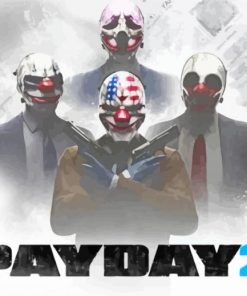 Payday 2 Poster Diamond Painting