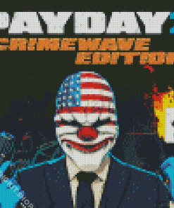 Payday 2 Game Poster Diamond Painting