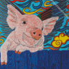 Pig With Wings Art Diamond Painting