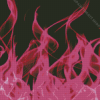 Pink Fire Diamond Painting