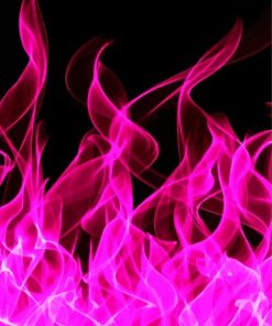 Pink Fire Diamond Painting