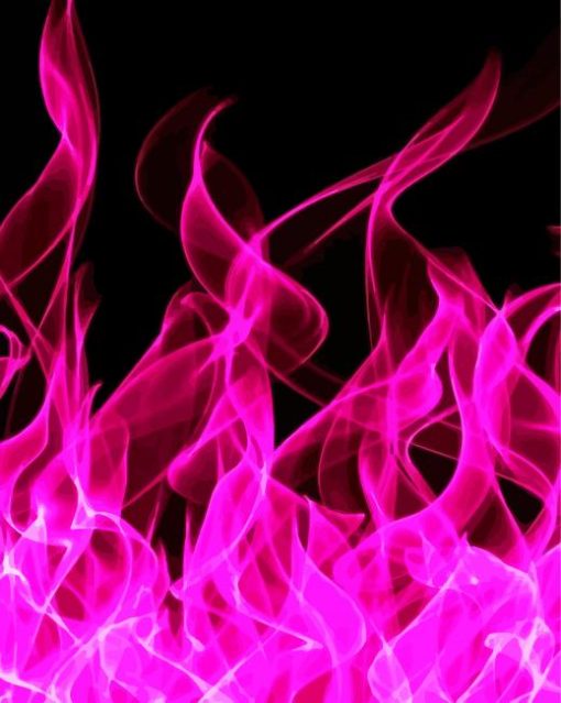 Pink Fire Diamond Painting