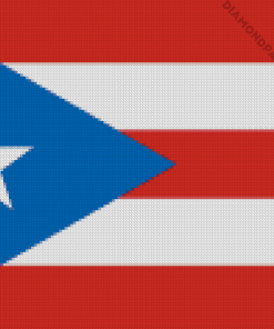 Puerto Rico Flag Diamond Painting