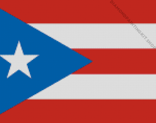 Puerto Rico Flag Diamond Painting