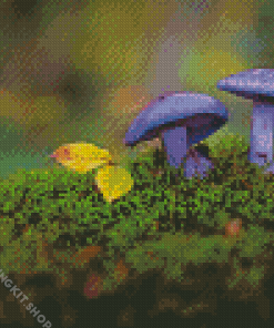 Purple Mushroom Diamond Painting