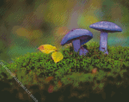 Purple Mushroom Diamond Painting