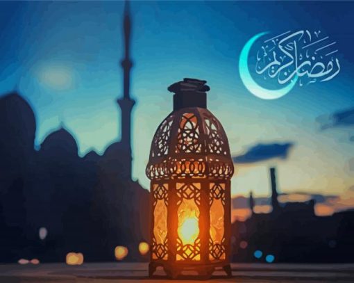 Ramadan With Lamp Diamond Painting