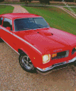 Red 1974 Gto Diamond Painting