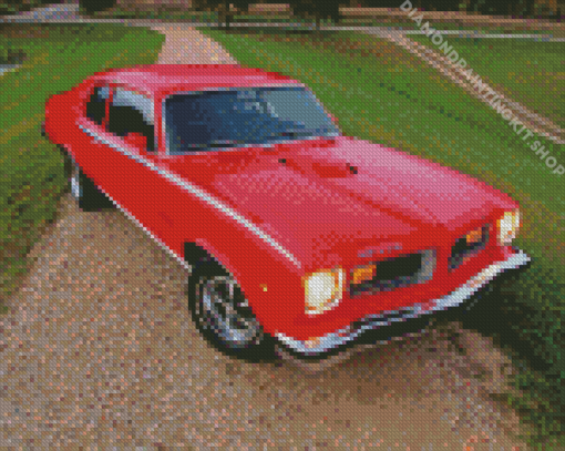 Red 1974 Gto Diamond Painting