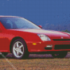 Red Honda Prelude Diamond Painting