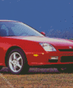 Red Honda Prelude Diamond Painting