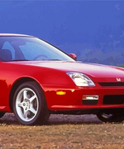 Red Honda Prelude Diamond Painting