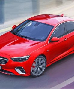 Red Opel Insignia Diamond Painting