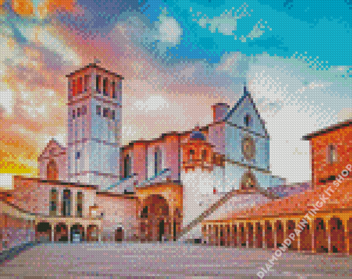 Rocca Maggiore Assisi Diamond Painting