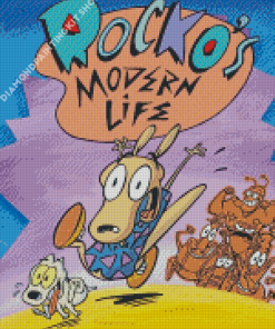 Rockos Modern Life Animated Serie Diamond Painting