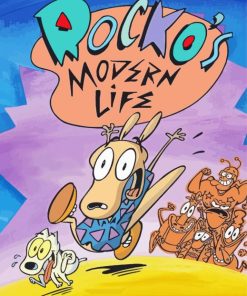 Rockos Modern Life Animated Serie Diamond Painting